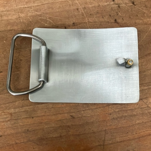 Mega Volt Silver-tone Belt Buckle - Picture 2 of 8